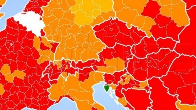 Photo of Svjetska korona karta: Istra je jedina zelena regija, Lika i dalje crvena