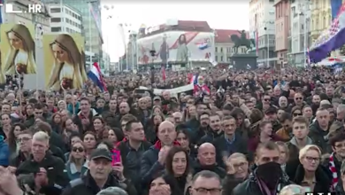 Photo of VIDEO Najveći prosvjed protiv koronamjera u Zagrebu, tvrde: “Vratili smo se na vrijeme 2. svjetskog rata”
