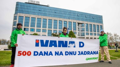 Photo of Greenpeaceov prosvjed ispred sjedišta INA-e: 500 dana na dnu Jadrana!