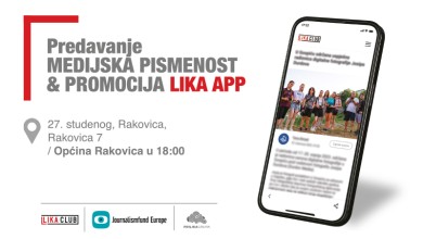 Photo of Lika App se predstavlja u Rakovici, pogledajte vrijeme i mjesto