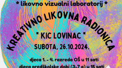 Photo of KIC LOVINAC Počinju besplatne kreativno-likovne radionice za djecu