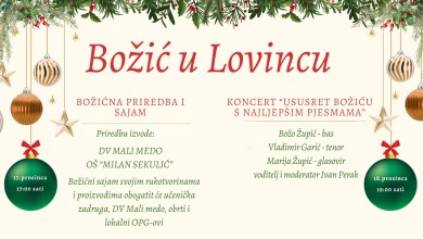 Photo of Božićna priredba, sajam i koncert u Lovincu