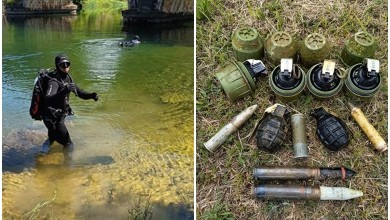 Photo of Ronioci interventne policije iz rijeke Like izronili minsko-eksplozivna sredstva