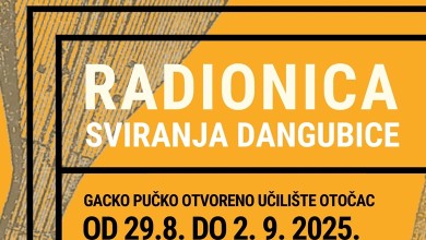 Photo of Prijave na radionicu sviranja dangubice u Otočcu