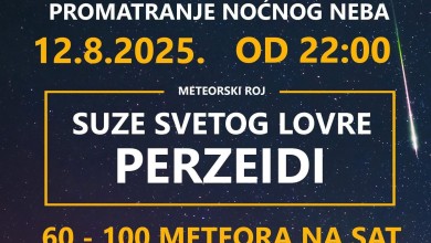 Photo of Spektakl na nebu: Promatranje Suza svetog Lovre u Malom Polju