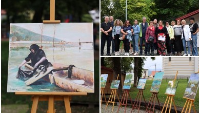 Photo of FOTO Umjetnici u Otočcu stvarali likovna djela inspirirana Gackom