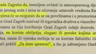 Photo of VIDEO Zagreb zabranio “Za dom spremni”! Ustavna stručnjakinja: “Smatram da dileme nema”