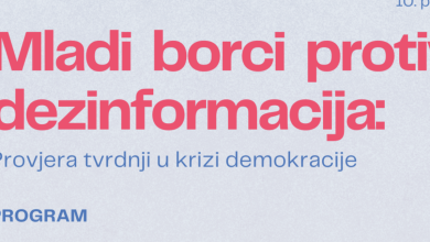Photo of Najavljena konferencije mladih boraca protiv dezinformacija – provjera tvrdnji u krizi demokracije