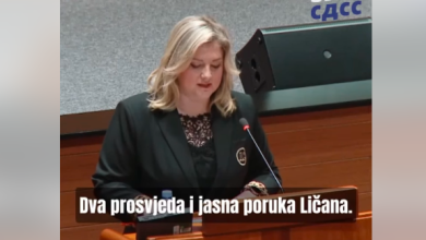 Photo of Anja Šimpraga u Saboru poručila: Lika neće biti simbol migrantske krize