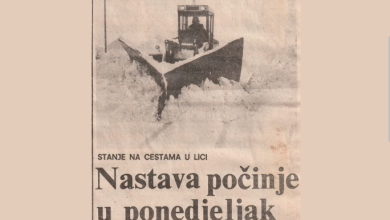 Photo of Članak iz 1984. otkrio kako su se Ličani prije više od 40 godina nosili s zimom
