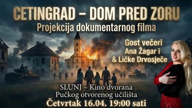 Photo of Ana Žagar gošća na projekciji potresnog filma o ratnoj sudbini Cetingrada